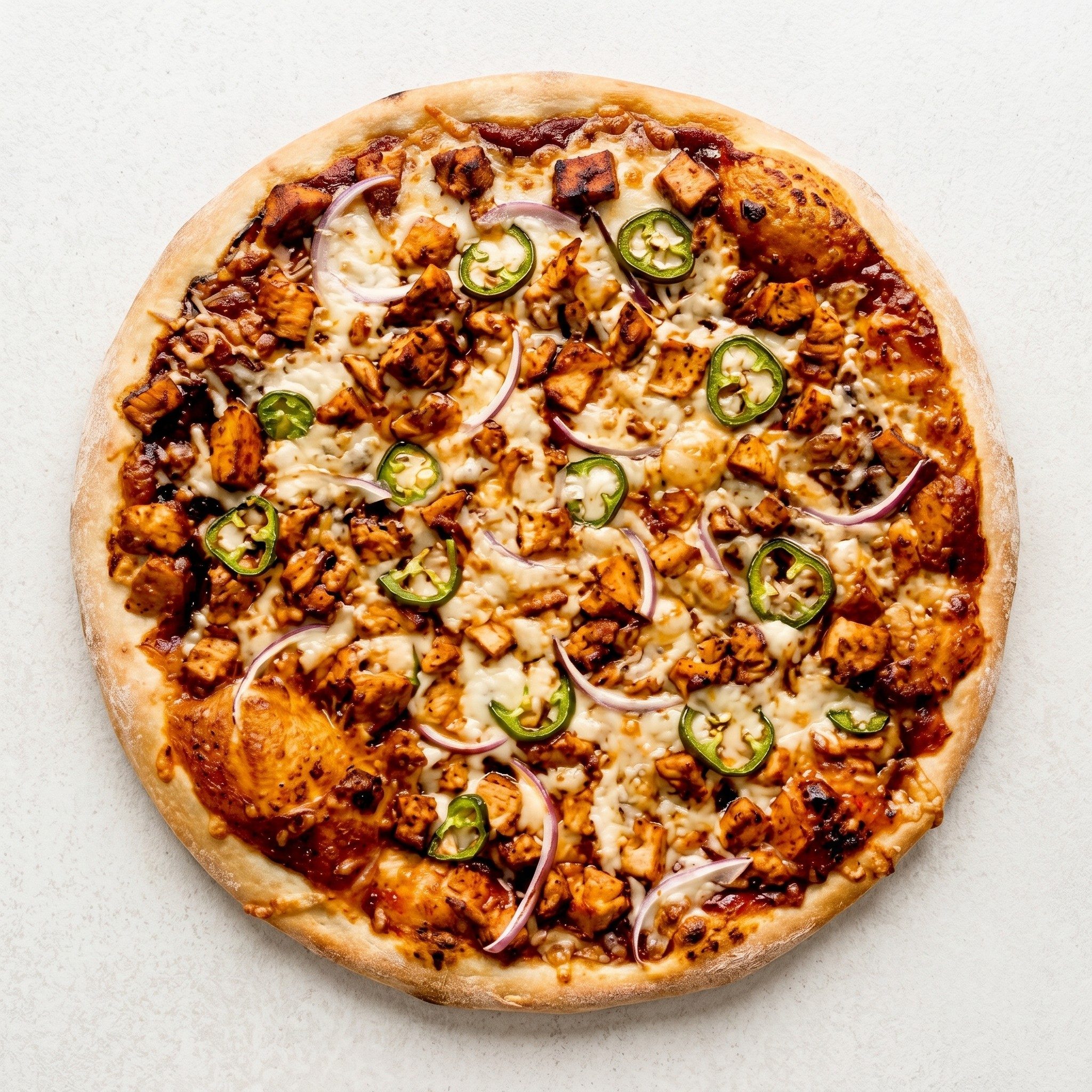 BBQ Chicken Pizza.