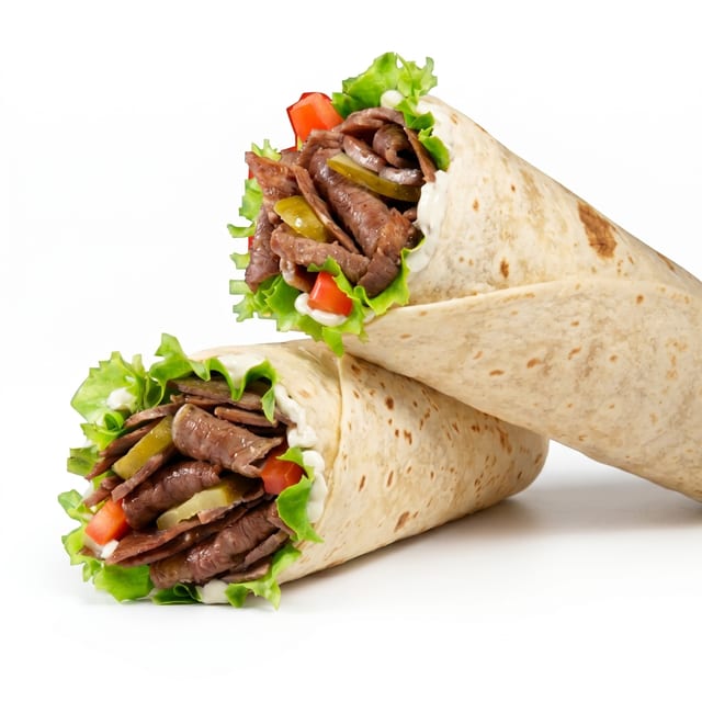 Beef Shawarma Wrap.