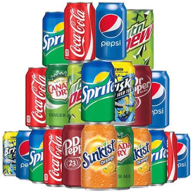 Assorted Individual Sodas.