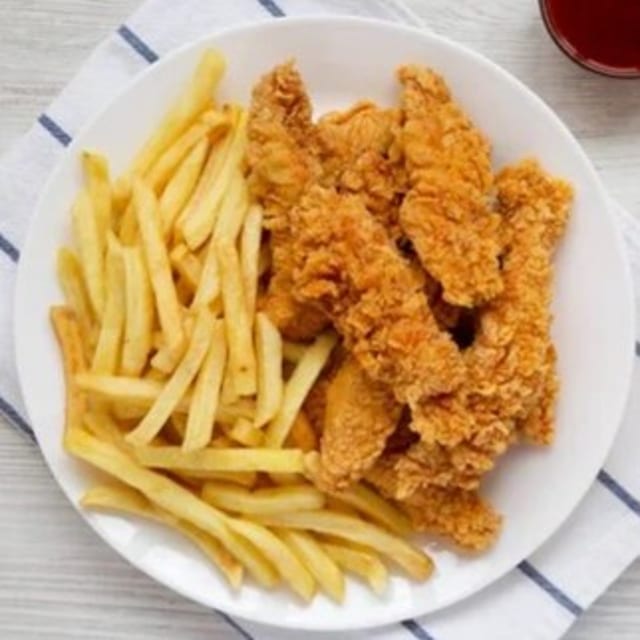 Chicken Tenders & Fries.